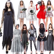 Halloween Costume Adult Female Ghost Bride Cosplay Horror Cosplay Costume Vampire Female Ghost Party