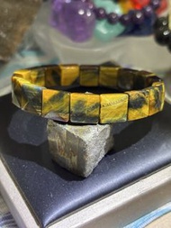 天然水晶💛彩虎眼石/黃虎眼石手排