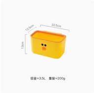 DDS - 家用廚房掛式垃圾桶（淺黃色3.5L【大開口/加厚材質】）#N221_013_026