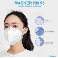 PUTIH N95 Masks / Anti-virus Masks / Earloop Masks / Respirator Masks - White