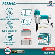 TOTAL 2 in 1 Combo Brad Nailer (Ga18, Brad Nail: F15 - F50 / Staple: J16 - J40, 60-100 psi) - TAT815