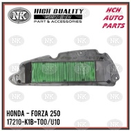 AIR FILTER ELEMENT - HONDA - FORZA 250/ FORZA250 - 17210-K1B-T00/U10  (NK)