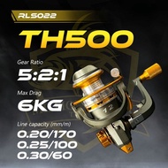 【RLS022】GT500 / TH500 Fishing Reel Mini 500 Series Mesin Udang Spinning Reel Ultra light Mesin Panci