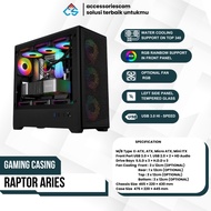 Raptor ARIES Full Tower Gaming Case – Support E-ATX Tempered Glass - Gaming Case Micro ATX Case ATX 