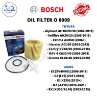 BOSCH 0986AF0009 Oil Filter for New Toyota Alphard / Vellfire, Camry, Estima, Harrier / Lexus NX, RX