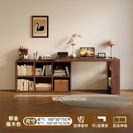 Others - 實木書桌學生家用學習桌書櫃 一體客廳長條桌子工作臺可伸縮電腦桌