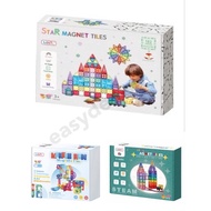 182 Pcs Deluxe Set/ 108 Pieces MNTL Star Magnet Tiles Toy Set / 100 PCS Marble Run Magnetic Tiles