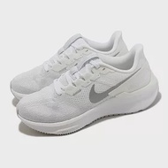 Nike 慢跑鞋 Wmns Air Zoom Structure 25 女鞋 白 銀 氣墊 支撐 穩定 緩震 DJ7884-101