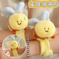 Bee Little Bee Pop Ring Cute Drawstring Wings Moving Plush Toy Children Bracelet Gift
