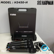 Harpman H3450-H 4 Channel Handheld Wireless Microphone System 400 Frequency(4*Handheld Wireless Micr