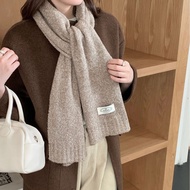 DT651 Knitted scarf autumn and winter all-match simple advanced warm scarf 针织围脖秋冬百搭简约高级保暖围巾