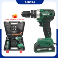 T-Boss TB-100A cordless drill with brushless magnetic motor comes with 24 accessories