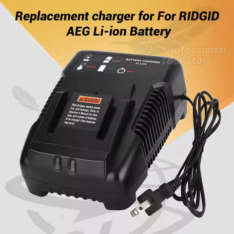 18V Lithium Battery Charger For AEG RIDGID 14.4V 18V Li-Ion Battery Power Tool Battery Charging High