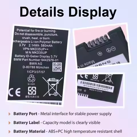MKD35UP Laptop Battery Replacement 3.7V For BMW GT57 i8 GT 5 6 7 X3 X4 X5 X6 530le 530li 730 740 745