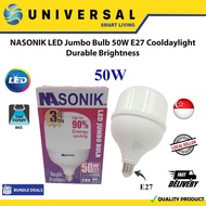[SG SHOP SELLER] NASONIK LED Jumbo Bulb 50W E27 Cooldaylight Durable Brightness (A SINGAPORE BRAND)