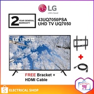 LG 43'' UHD TV UQ7050 4K Smart TV 43UQ7050 Television 43UQ7050PSA (FREE HDMI CABLE AND TV BRACKET)