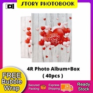 4R Photo Album, for 4R Photo 40pcs + Box, Love Album, Valentines Album