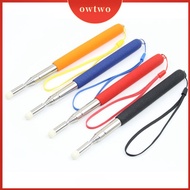 OWTWO 1เมตร/1.2เมตร ไม้สำหรับสอน รู้สึกหัว มือถือแบบมือถือ ตัวชี้ไวท์บอร์ด ที่มีคุณภาพสูง ยืดได้ยืดห