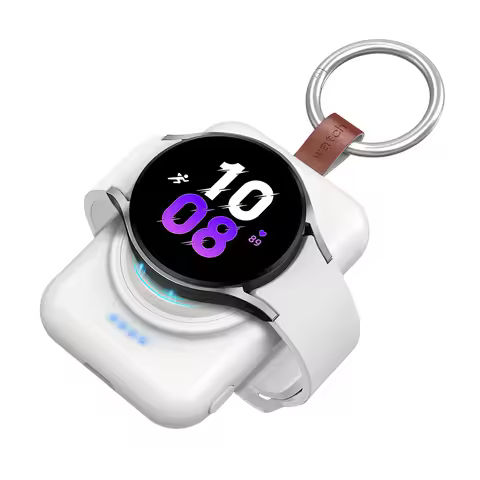 Wireless Magnetic Charger For Samsung Watch 1800mAh Portable Charger for Samsung Galaxy Watch 6/6 Cl