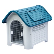 ☇✓Plastic Dog House Four Seasons Dog House Cat House Outdoor Dog Cage Large and Small Dog Shade Pet Villa Dog House Cat