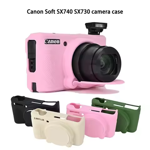 Soft SX740 silicone Case Camera Bag Skin For Canon PowerShot SX730 SX740 SX740HS Rubber Camera case 