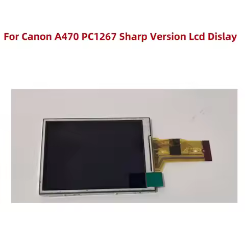 Alideao-For Canon A470 PC1267 A480 A490 A495 LCD Screen Display Camera Repair Part,New screen Camera