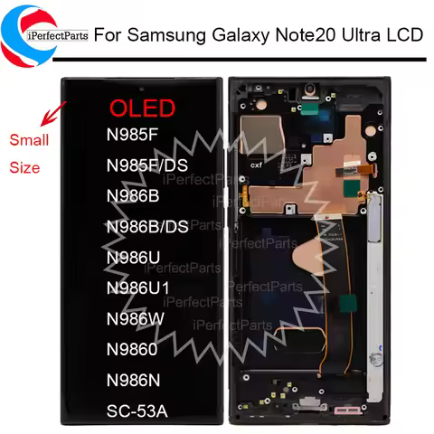 OLED For Samsung Galaxy Note20 Ultra LCD with frame N985F Display Touch Screen Digitizer For Samsung