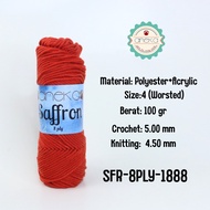 ANEKA - 8-Ply Saffron Knitting Yarn / Crochet Knitting Yarn - 1888 - Brick
