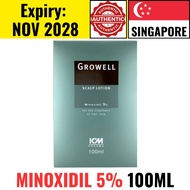 Growell Minoxidil 5% Hair Growth Scalp Lotion 100ml | Hair Loss Thinning Hair Care