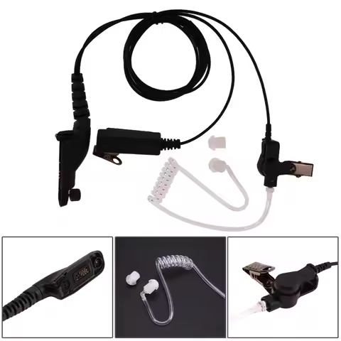 Air Acoustic Tube Earpiece PTT Mic Headset for Motorola XiR P8668 P8268 P8260 P8268 P8620 P8628 APX 