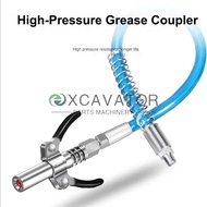 Grease Coupler Heavy-Duty Quick Release Grease Gun Coupler NPTI/8 10000 PSI Two Press Easy To Push A