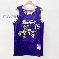 GALAXY Basketball Singlet Shirt Basketball jersey Purple 1TorontoNBACARTER # Retro Raptors VINCE Jer