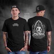 SATANIC TSHIRT HAIL SATAN BAJU DISTRO PAKAIAN PRIA