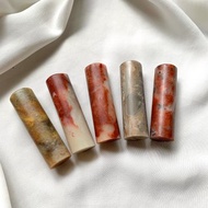 刻在你心底的名字 / 寶泥齋純手作印鑑章 - 圓形老撾石