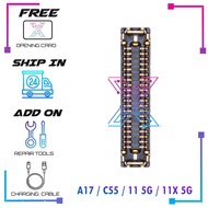 Lcd Fpc Connector For OPPO A17 / REALME C55 / REALME 11 5G / REALME 11X 5G - 20*2 PIN On Motherboard