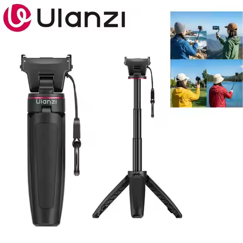 Ulanzi MT99 Mini Tripod Selfie Stick for DJI Osmo Action 6/Nano Magnetic Snap 90g Lightweight for Vl