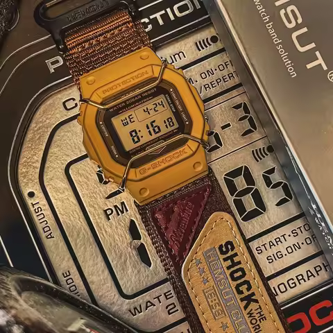 Waterproof Nylon Loops Replace Watch Band for Gshock DW5600 GA110 DW8900 GA2100 9052 BA110 M5630 BGA