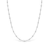 Mizuchol สร้อยเงินแท้ ชุบทองคำแท้ Stackable Layer Necklace (เฉพาะโซ่)