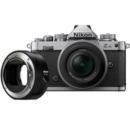 Nikon Z fc Silver Compact Mirrorless Camera with 16-50mm Zoom Lens and FTZ II Adapter