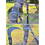 MKR High Quality 450mm Steel Handle Sickle Sabit Rumput 砍树刀割草刀 Tree Chopper