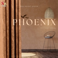 【SM CURTAIN】 ‍ PHOENIX 290CM BLACKOUT CURTAIN ‍ FREE HEIGHT CUSTOMIZATION ‍ HOOK & EYELET ‍ WINDOW &