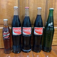 早期可口可樂 雪碧 蘋果西打 玻璃瓶 coca cola Sprite 收藏