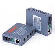 （1 คู่）NetLINK Media Converter HTB-GS-03 (A+B) Fiber Optic 20KM 1000 MBPS Single-mode Single-fiber WDM RJ45 FTTH มีเดีย คอนเวอร์เตอร์