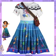 (Ready Stock) Encanto Inspired Mirabel Dress Costume for Kids & Adults Princess Cosplay Outfit Hallo