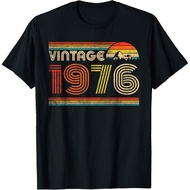 Men's cotton T-shirt Vintage 1976 Classic 1976 Vintage Year Men Women Birthday T-Shirt