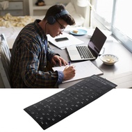 Aumotop Language Keyboard Sticker Hebrew Black Background  Longlasting Keypad for Enthusiasts Flamer
