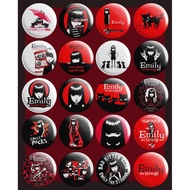 Button Badge Emily The Strange (No Minimum Order) 44mm EMO