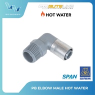 BUTELINE PB ELBOW MALE FITTING HOT WATER COMPRESS - SIRIM & SPAN CERTIFIED