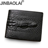 {Layor wallet}  2022 Crocodile Skin Wallet Men Genuine Leather Small Zipper Short Men Wallets Credit Card Holders Coin Pocket Purse Alligator