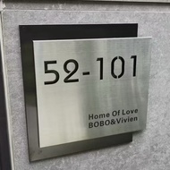 Stainless Steel  Customised Unit Sign door sign/unit number/number plate/house number